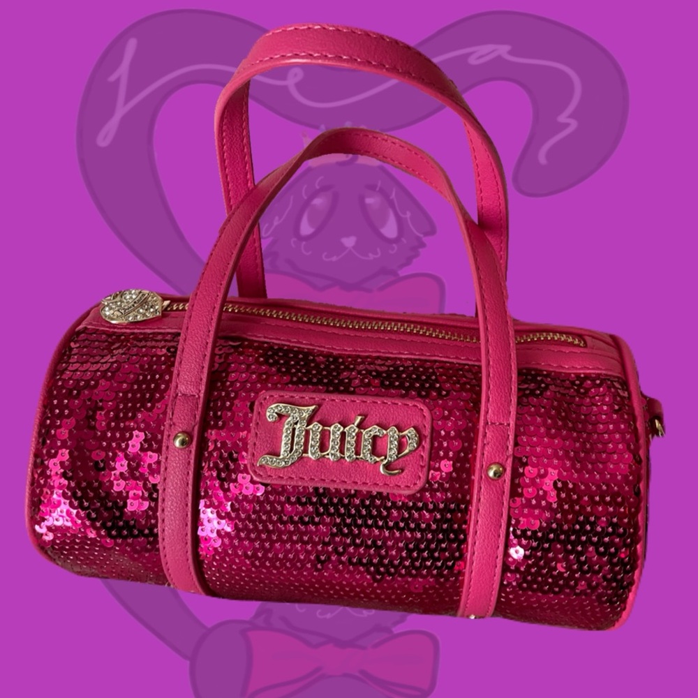Juicy Couture Pink Sequin Women's Barrel Bag